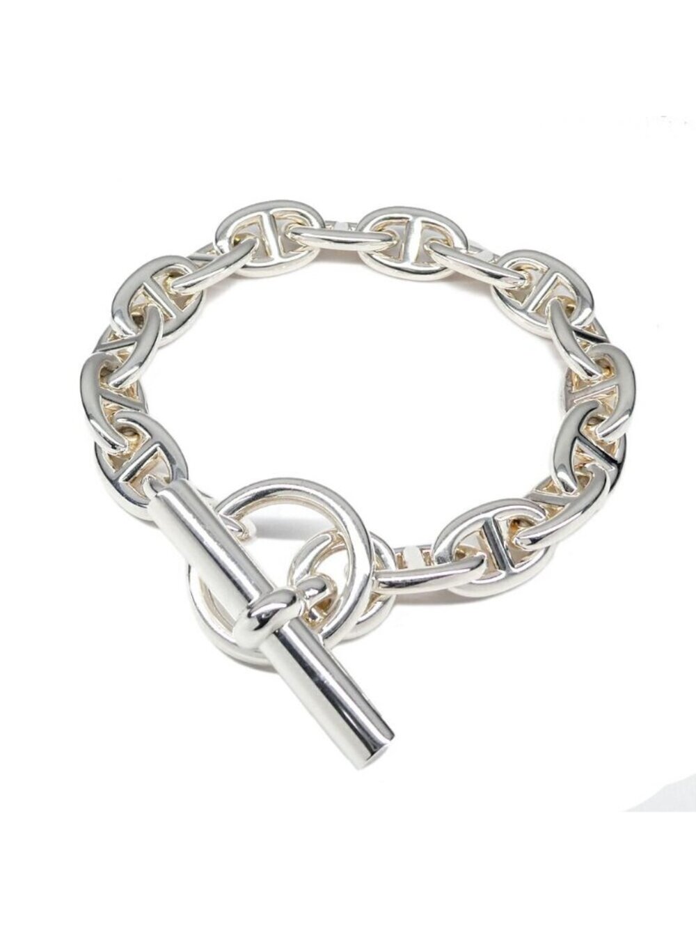 Hermes Chaine D'ancre PM 17 Links Silver Bracelet